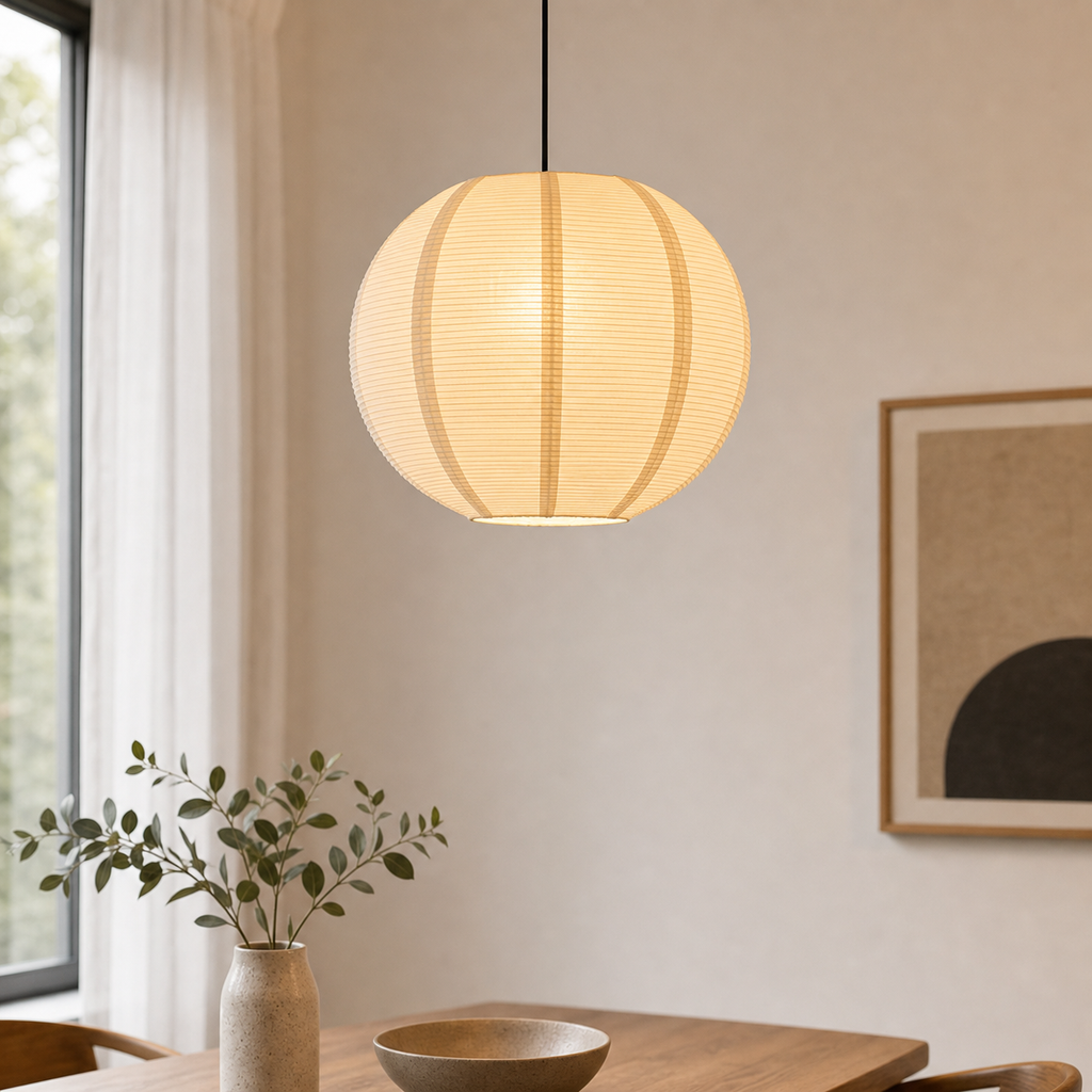 Cozy Haven Rice Paper Lantern Ceiling Shade