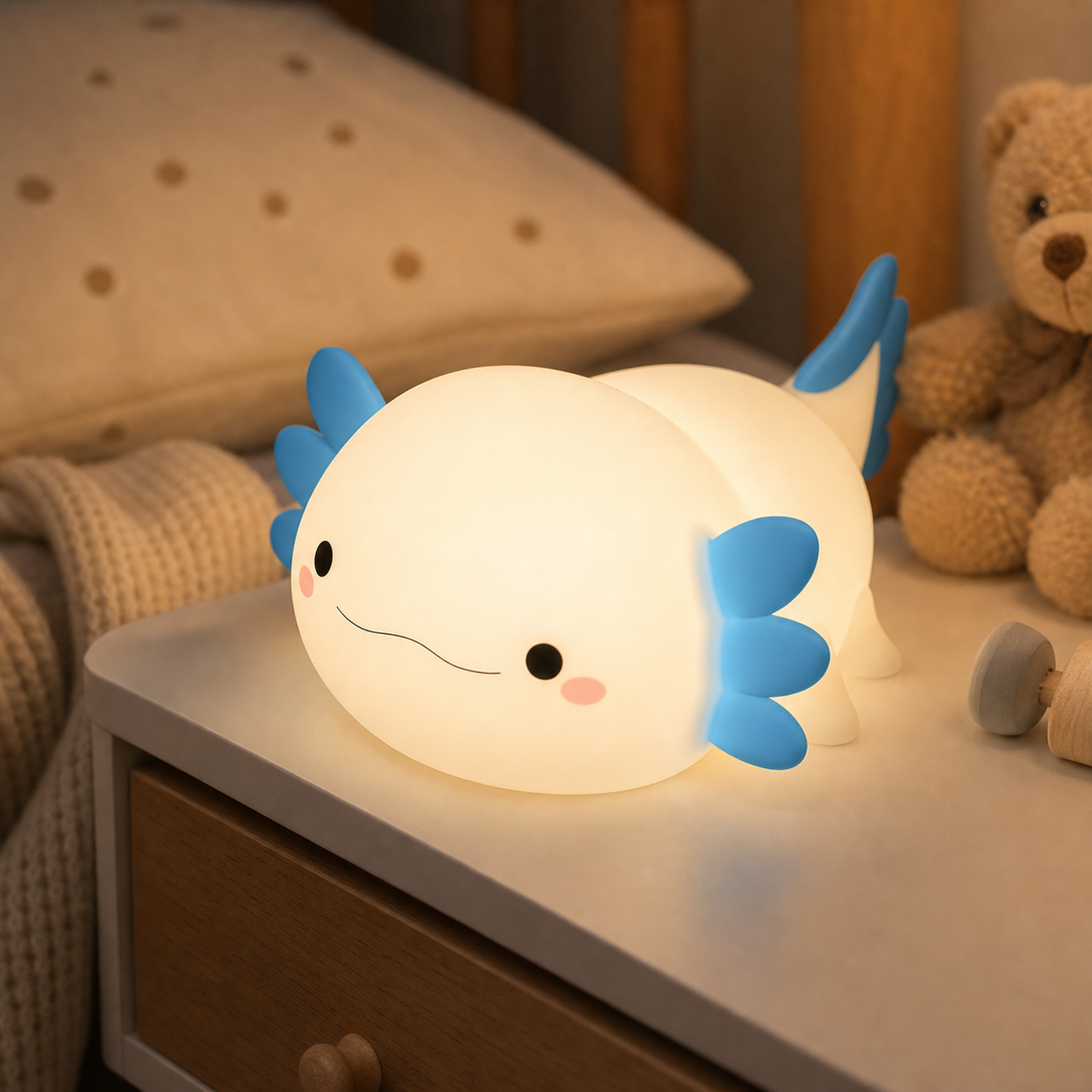 Cozy Haven Fish Silicone Nursery Night Light lifestyle image 2