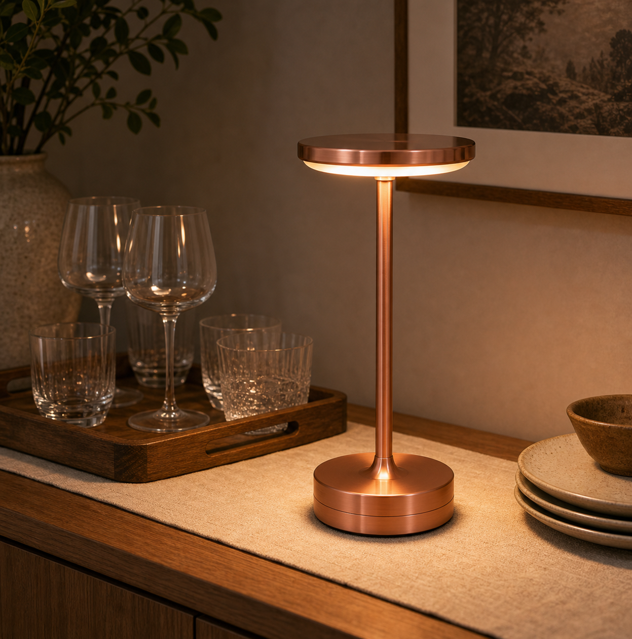 Cozy Haven Cordless LED Table Lamp