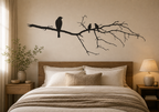 Cozy Haven Removable Wall Decal Stickers Set - Large Tree Branch with Birds Nature Scene 60x40 inch - Living Room Bedroom - Default - Cozy Haven product photo