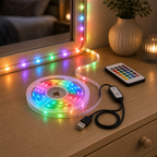 Cozy Haven RGB LED Strip Lights styled lighting view 24 for IR / 24-Key Remote / 2 m