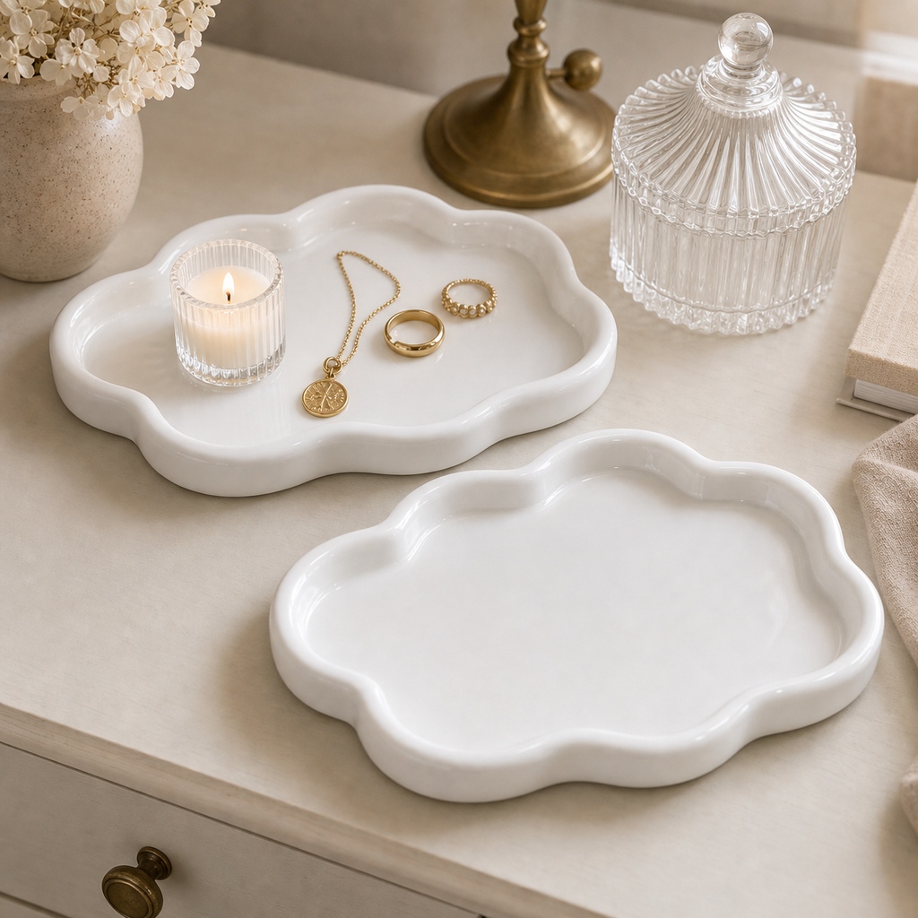Cozy Haven Cloud Decorative Tray Set lifestyle image 9