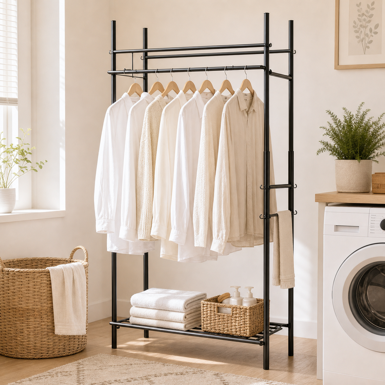 Cozy Haven Floor Standing Foldable Drying Rack lifestyle image 5