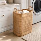 Cozy Haven Slim Laundry Basket Hamper with Removable Bag organized storage view 2