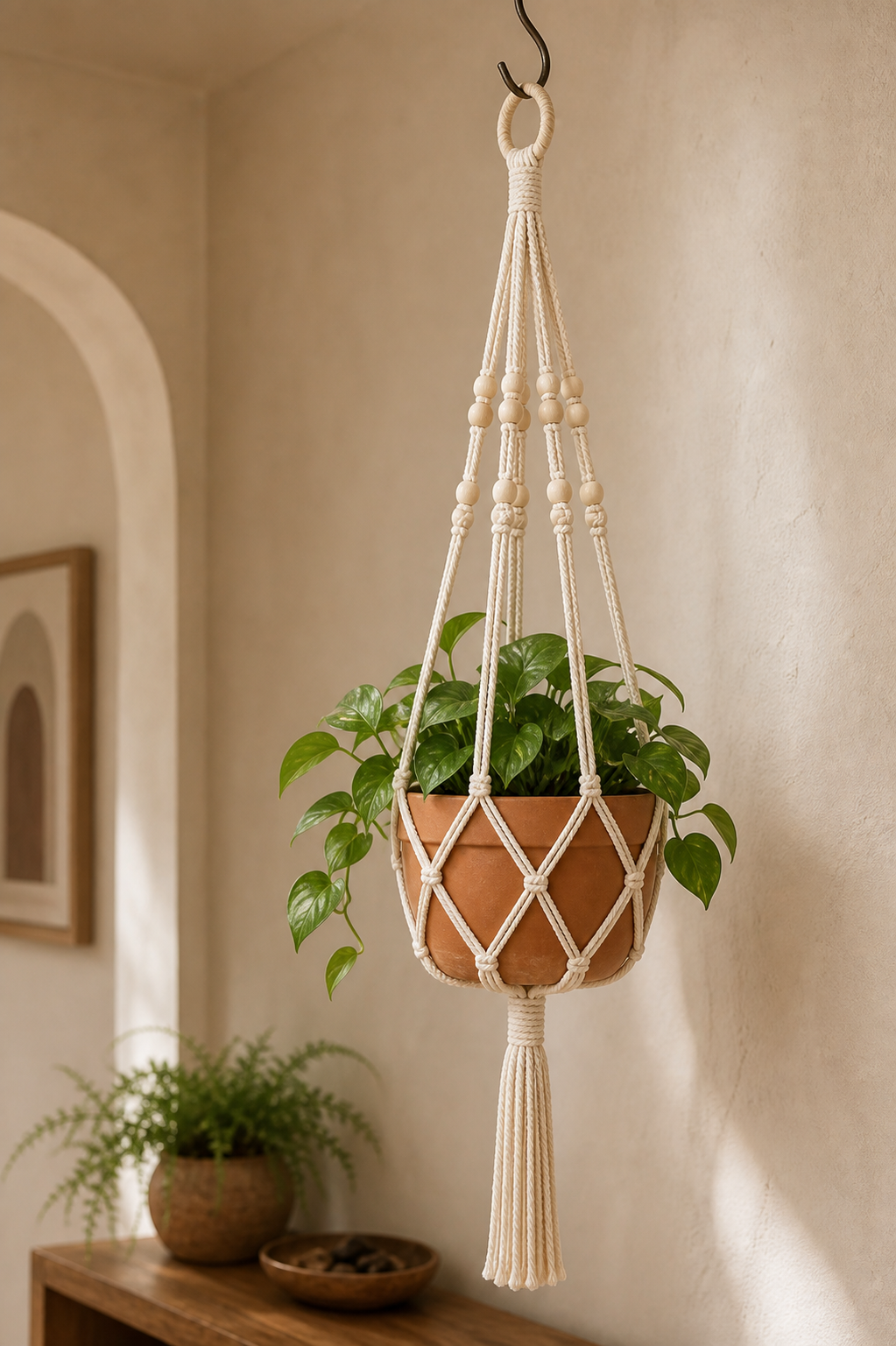 Macrame Plant Hanger - Flower Pot Holder