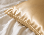 Cozy Haven % Satin Silk-Like Pillowcase Cover Solid Smooth Cushi - Cozy Haven lifestyle image