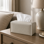 Cozy Haven Modern Pu Leather Tissue Box Cover Square Tissue Hold - Cozy Haven lifestyle image