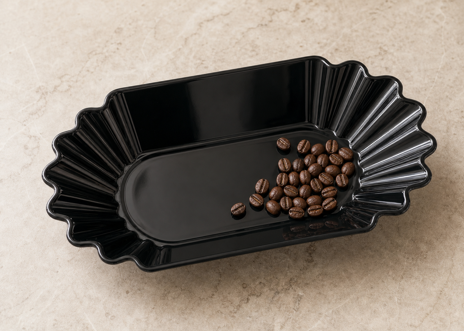 Cozy Haven Coffee Beans Sample Tray Coffee Bean Display Dish Ova - Cozy Haven lifestyle image