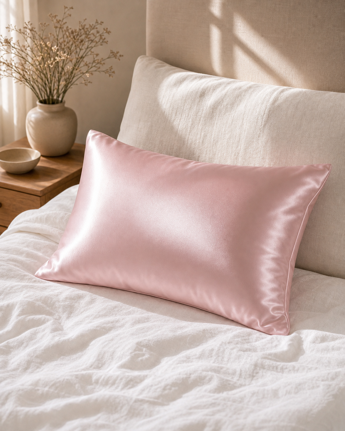 Cozy Haven % Silk Pillowcase Pillow Cover Silky Satin Hair Beaut - Cozy Haven lifestyle image
