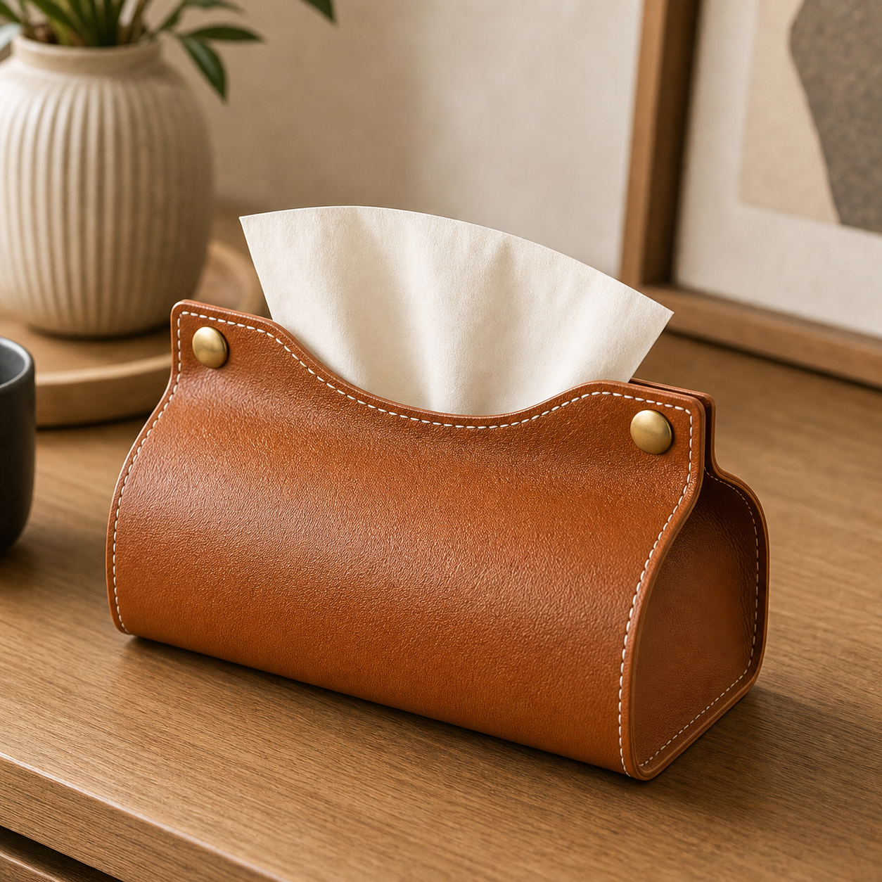 Cozy Haven Tissue Box Holder Home Living Room Coffee Table Deskt - Cozy Haven lifestyle image
