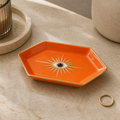 Cozy Haven Colorful Hexagonal Eye Tray Ceramic Home Porch De - Cozy Haven lifestyle image