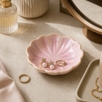 Cozy Haven Lotus Leaf Shape Jewelry Tray Ceramic Organizer Neckl - Cozy Haven lifestyle image