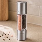 Cozy Haven Salt And Pepper Grinder 2 In 1 Manual Stainless - Cozy Haven lifestyle image
