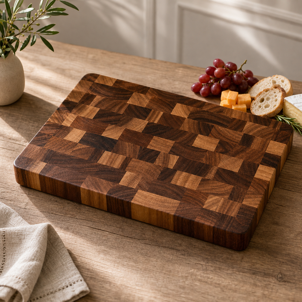 Cozy Haven Thicken Acacia Wooden Cutting Board Kitchen Double-Si - Cozy Haven lifestyle image