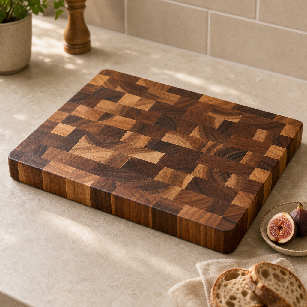 Cozy Haven Thicken Acacia Wooden Cutting Board Kitchen Double-Si - Cozy Haven lifestyle image