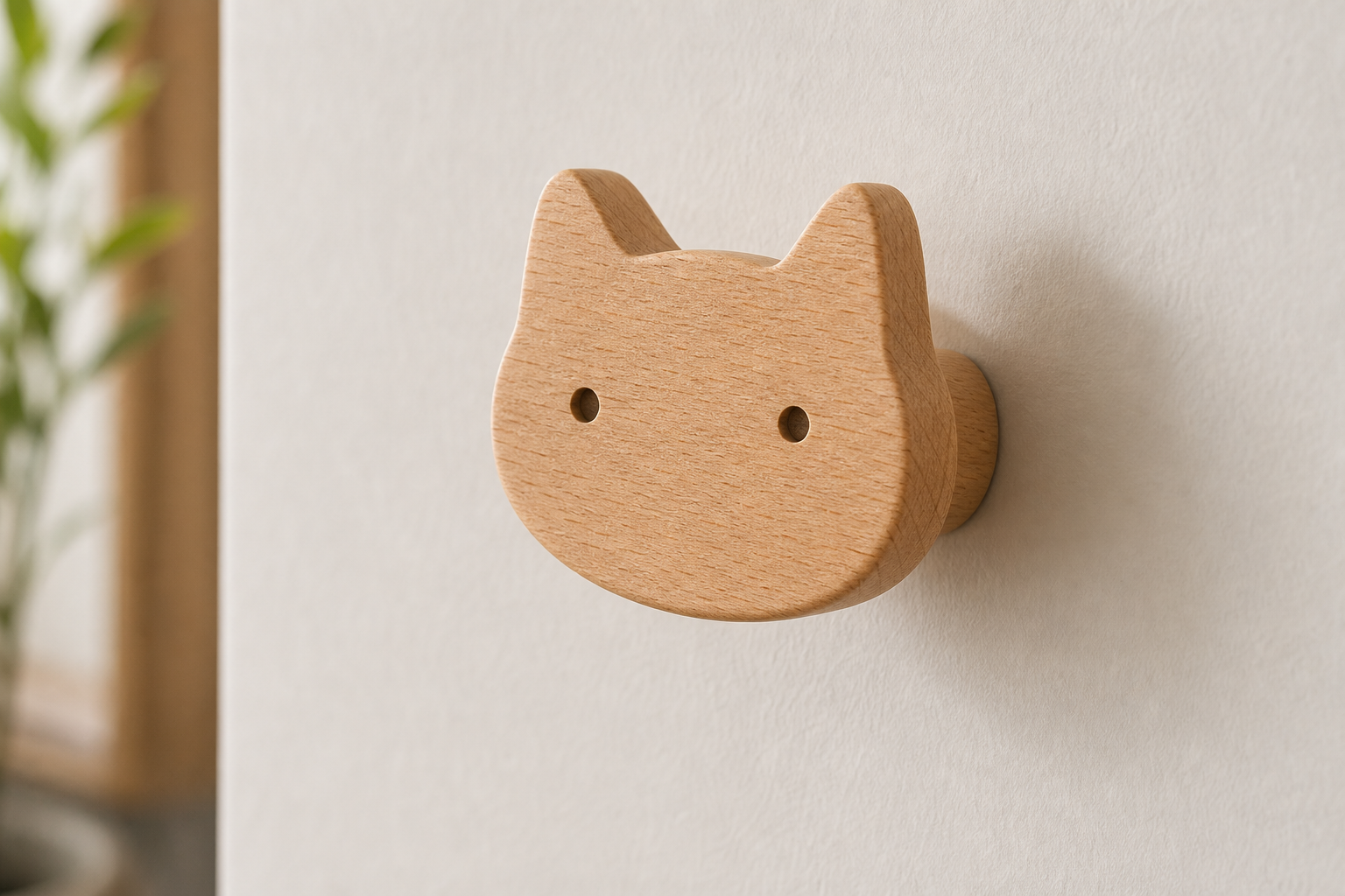 Cozy Haven Animal Wooden Hooks Cute Room Decor Hook Wall Keychai - Cozy Haven lifestyle image