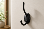 Cozy Haven Black Metal Coat Hook Wall Mounted Retro Dual Hanging - Cozy Haven lifestyle image