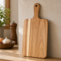Cozy Haven Wood Cutting Board With Handle Square Charcuterie Boa - Cozy Haven lifestyle image