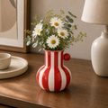 Cozy Haven Colorful Stripes Ceramic Vase Plant Pots Table Decora - Cozy Haven lifestyle image