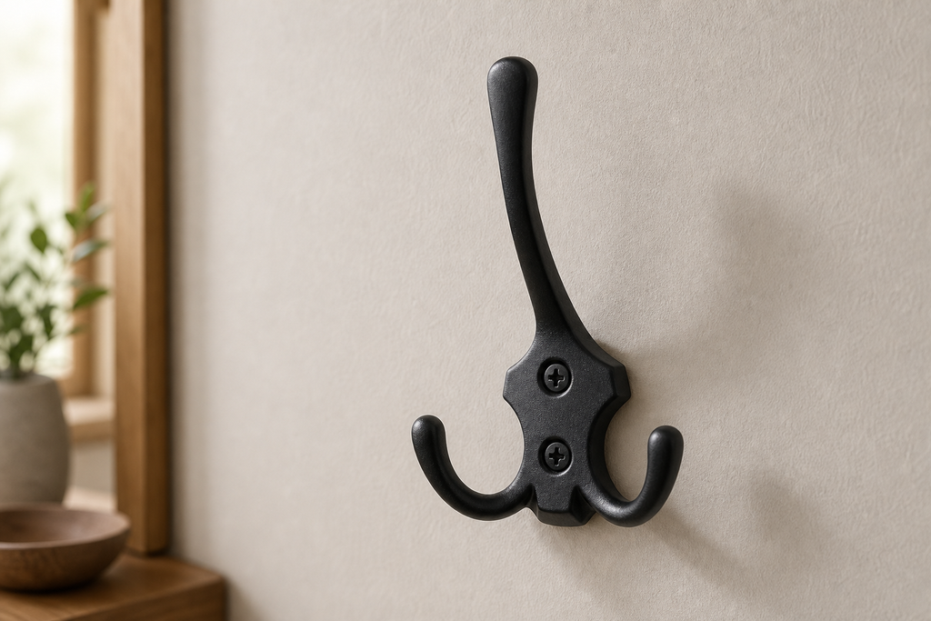 Cozy Haven Hook Rack Coat Hook Zinc Alloy Triangular Hooks Rack - Cozy Haven lifestyle image