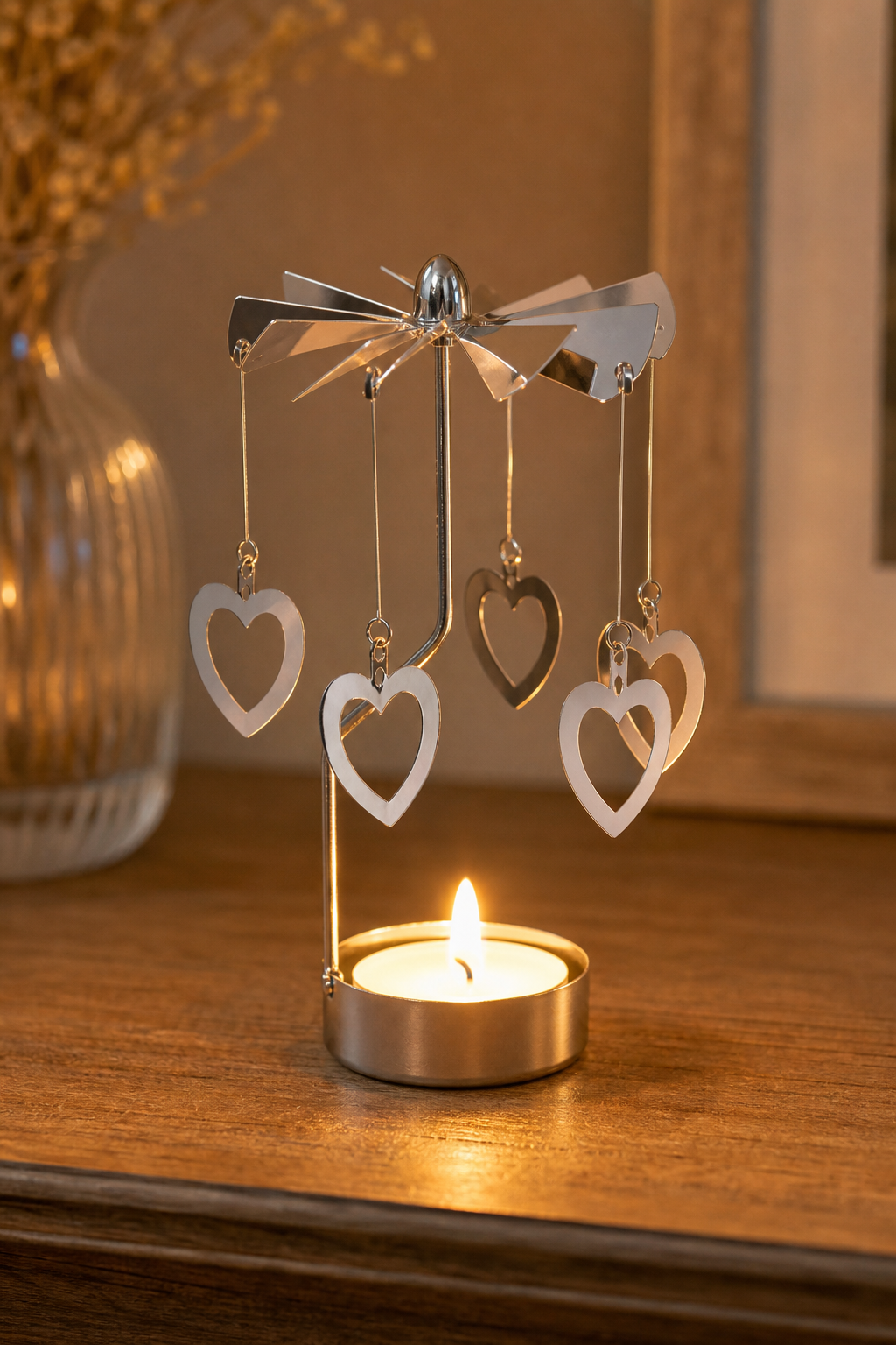 Cozy Haven Decorations Spinning Rotary Metal Carousel - Cozy Haven lifestyle image