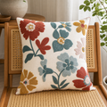 Cozy Haven Flower Towel Embroidered Pillow Cover Square Mesh Pop - Cozy Haven lifestyle image