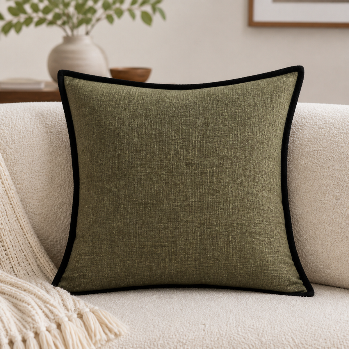 Cozy Haven French Medieval Style Pillowcase Black Border Retro G product detail