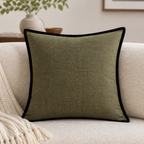 Cozy Haven French Medieval Style Pillowcase Black Border Retro G - Cozy Haven lifestyle image