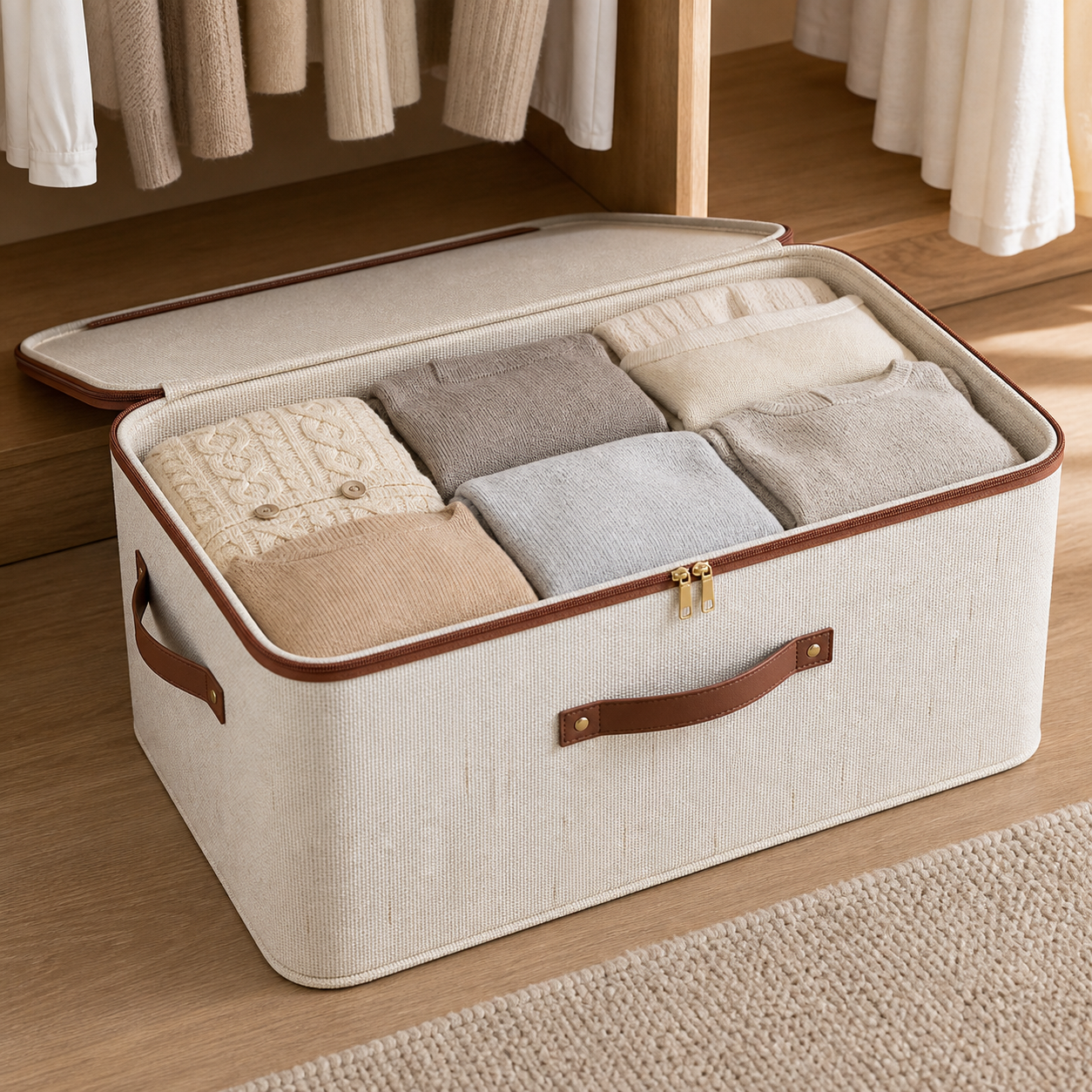 Cozy Haven Large Household Storage Box Heavy-Duty Hard Shell Cot - Cozy Haven lifestyle image