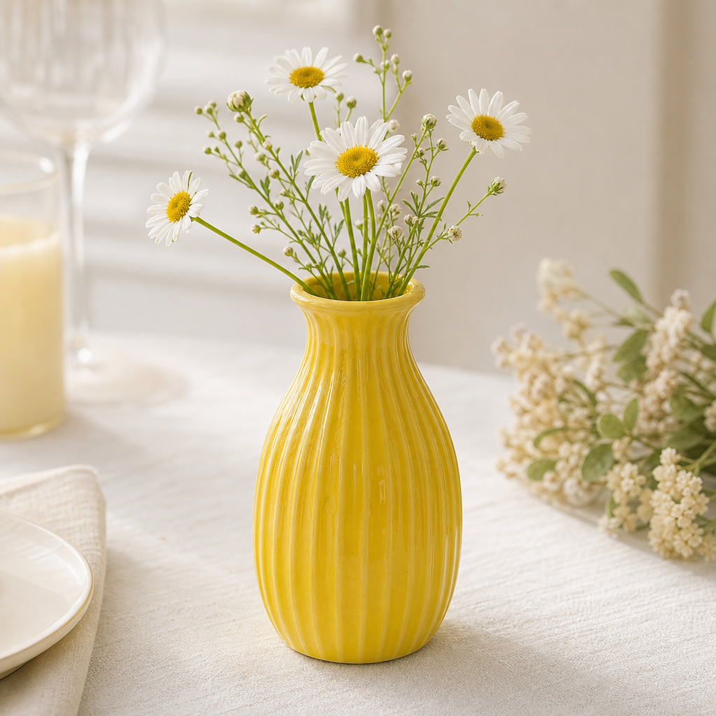 Cozy Haven Mini Ceramics Vase Decorative Vase Wedding Table Flow - Cozy Haven lifestyle image