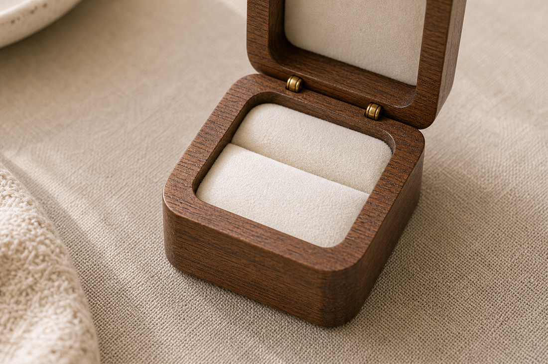 Jewelry Organizer — Wood Ring Box - Wedding Gift