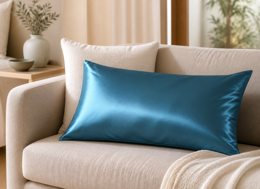 Silky Satin Pillowcase - Teal