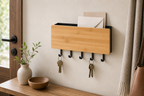 Cozy Haven Wall Hanging Bamboo Key Hanger Holder Wall Organizer - Cozy Haven lifestyle image