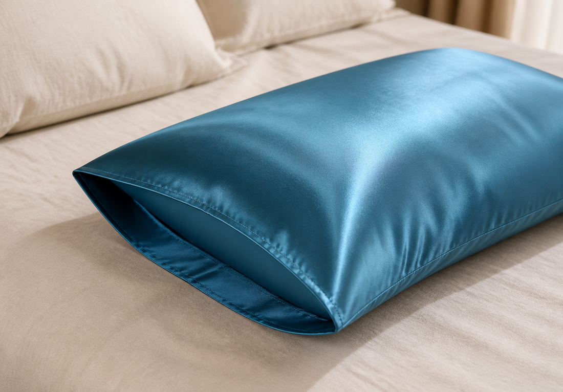 Silky Satin Pillowcase - Teal