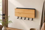 Cozy Haven Wall Hanging Bamboo Key Hanger Holder Wall Organizer - Cozy Haven lifestyle image