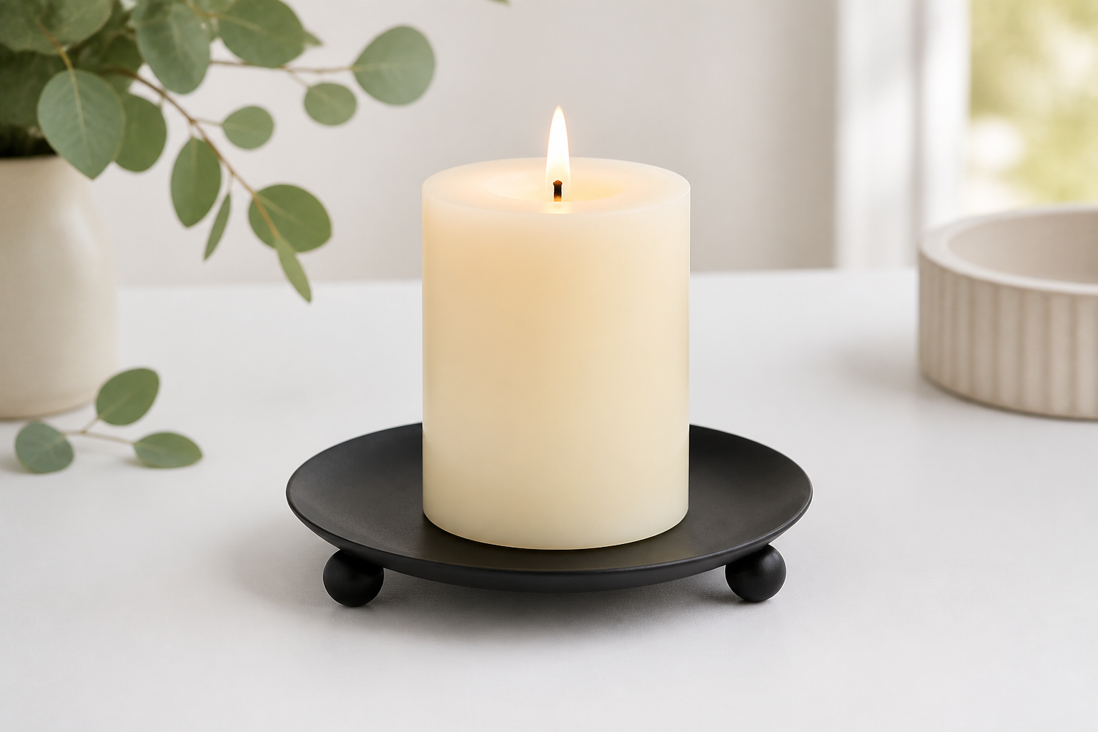 Cozy Haven Iron Plate Candle Holder Decorative Iron Pillar C - Cozy Haven lifestyle image