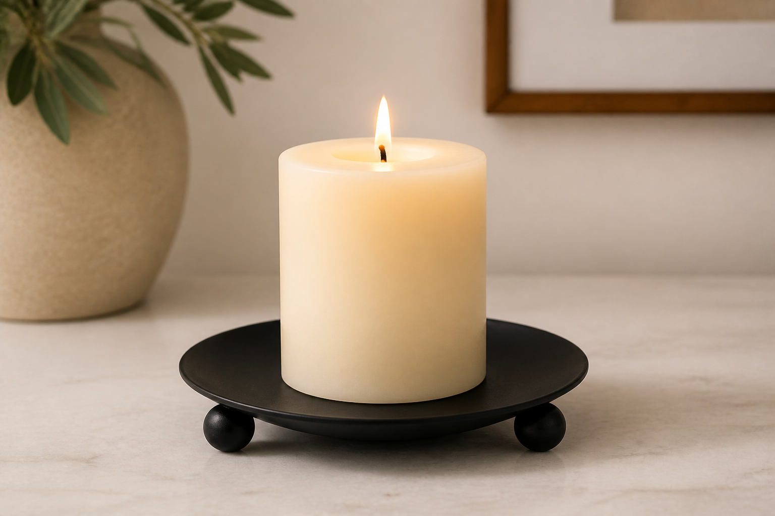 Cozy Haven Iron Plate Candle Holder Decorative Iron Pillar C - Cozy Haven lifestyle image