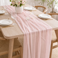 Cozy Haven Chiffon Table Runner Sheer Fabric Silk For Boho Sheer - Cozy Haven lifestyle image