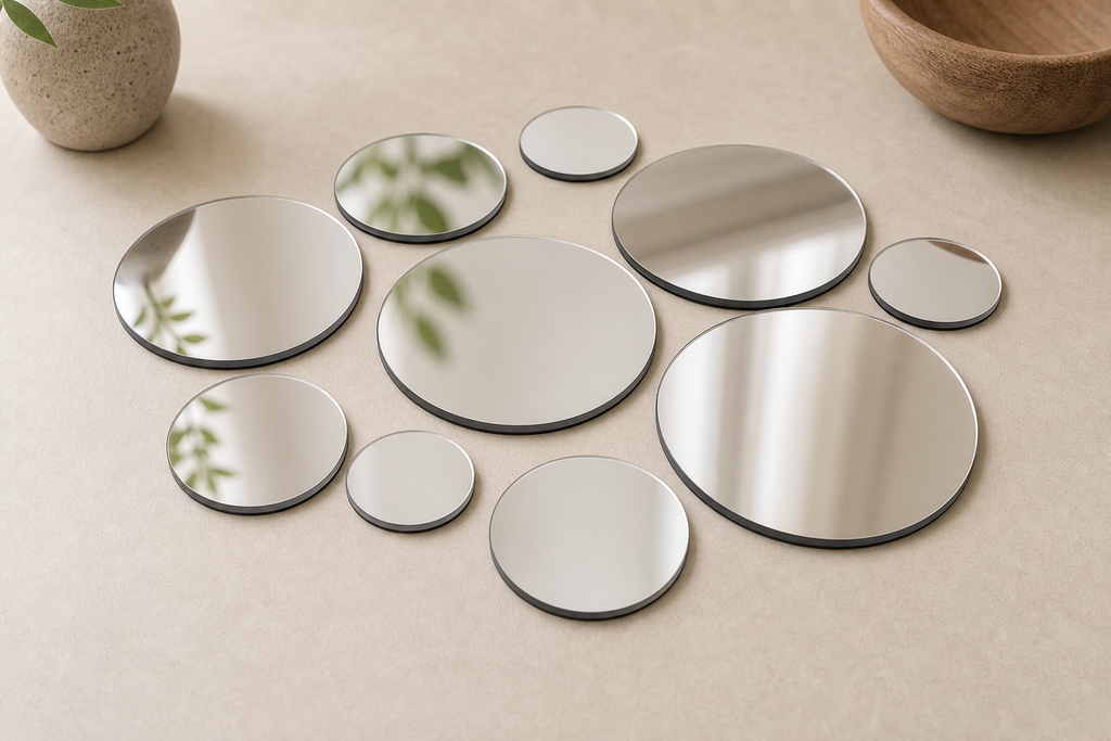 Cozy Haven Diameters Of 5 8 , Silver Thickened Acrylic Mirr - Cozy Haven lifestyle image