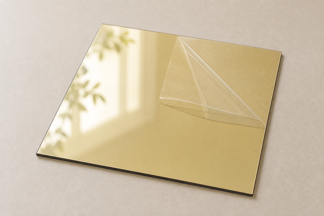 Light Gold Acrylic Mirror Sheet