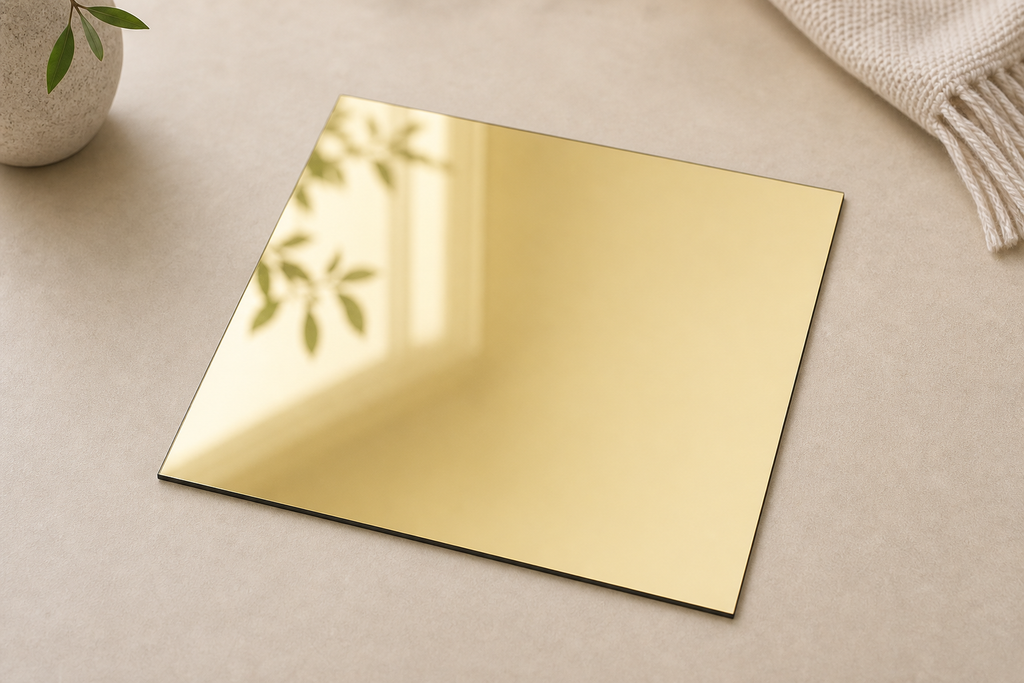 Cozy Haven Light Gold Acrylic Mirror Sheet Harmless For Wedding - Cozy Haven lifestyle image