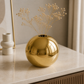 Cozy Haven Plating Golden Ball Ceramic Vase Ornaments - Cozy Haven lifestyle image