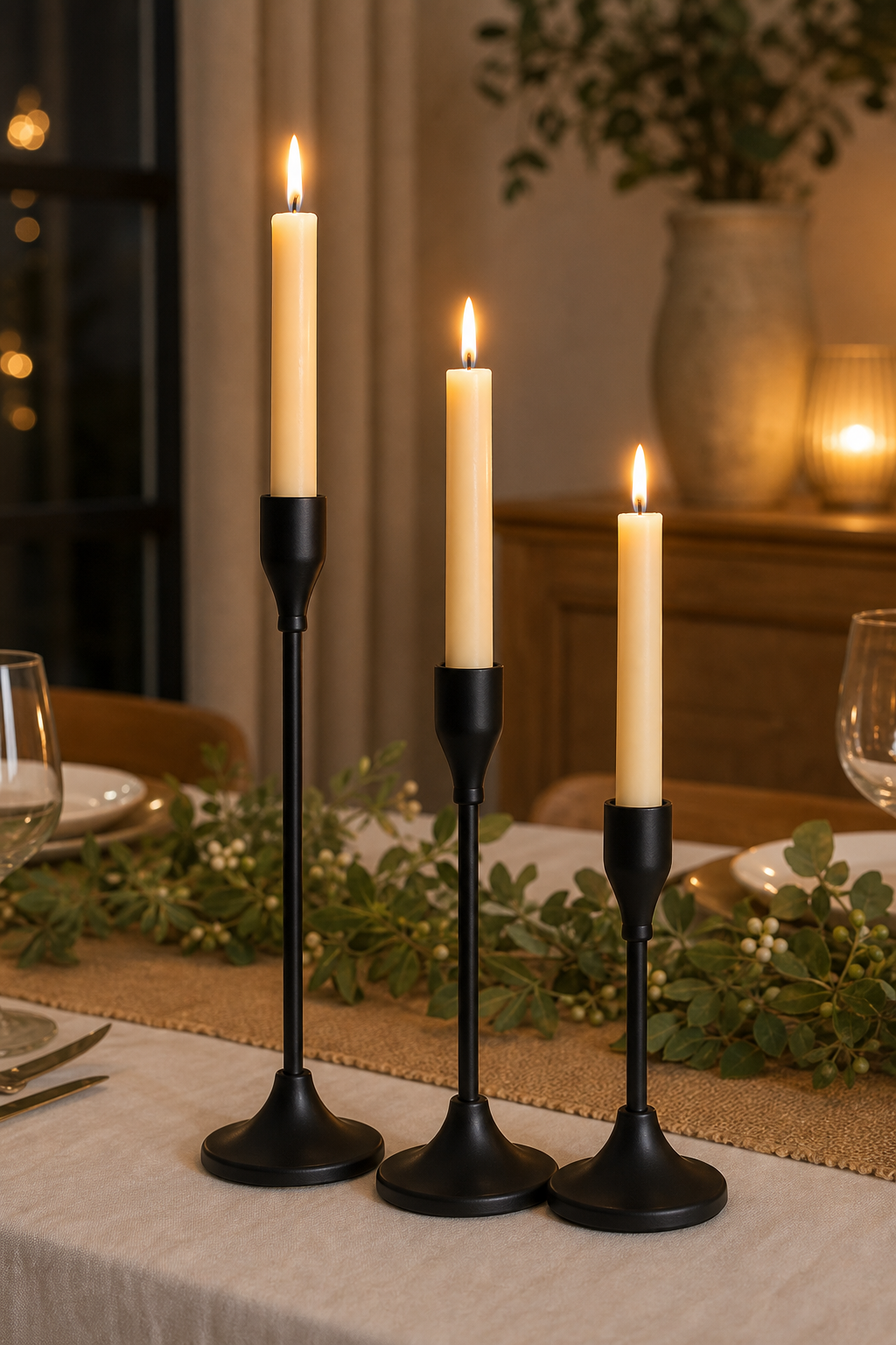 Cozy Haven Set Metal Candle Holders Candlestick F - Cozy Haven lifestyle image