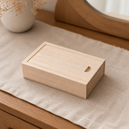 Cozy Haven Wooden Unfinished Blank Storage Box With Slide Top - Cozy Haven lifestyle image