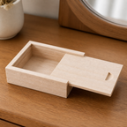 Cozy Haven Wooden Unfinished Blank Storage Box With Slide Top - Cozy Haven lifestyle image