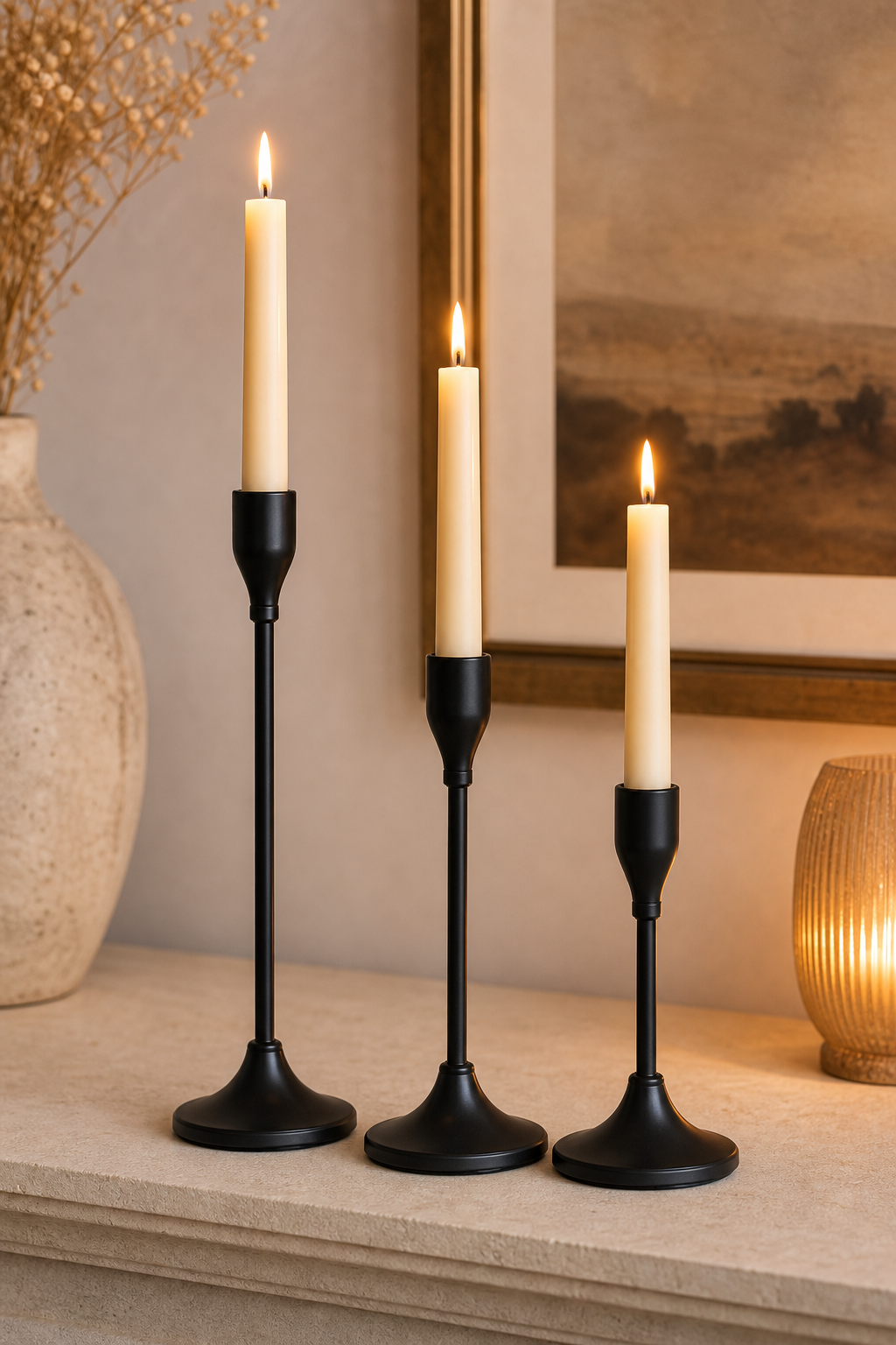 Cozy Haven Set Metal Candle Holders Candlestick F product detail