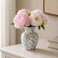 Cozy Haven Vintage Ceramic Vase Blue And White Procelain Flower - Cozy Haven lifestyle image