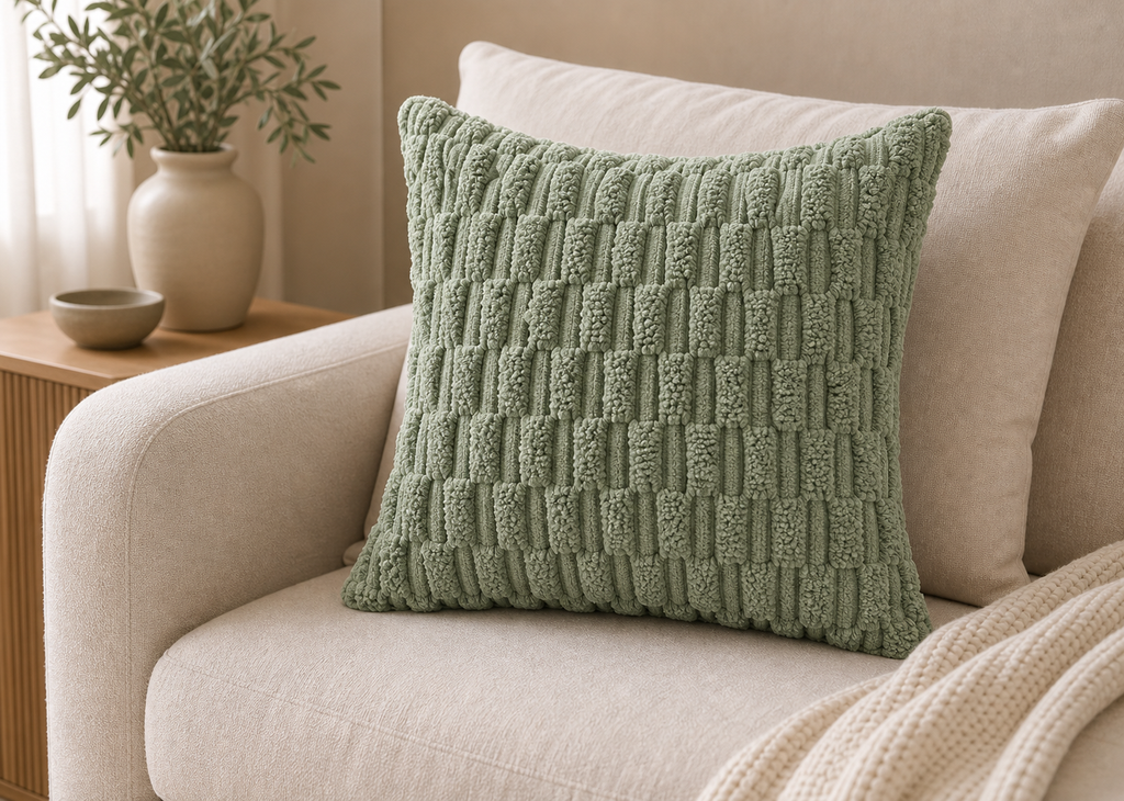 Cozy Haven Spring Sage Green Decorative Throw Pillow Covers Soft - Cozy Haven lifestyle image
