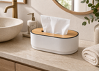 Cozy Haven Bamboo Tissue Box Cover Napkin Holder Paper Tiss - Cozy Haven lifestyle image