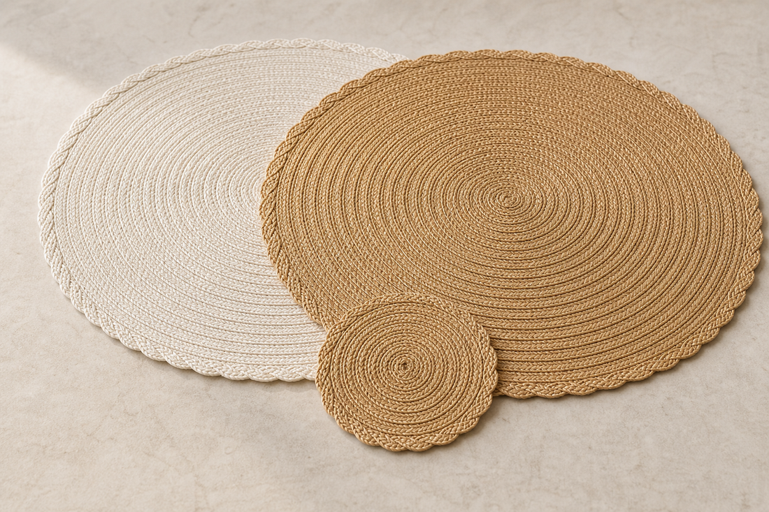 Woven Placemat & Coaster Set